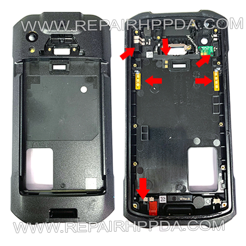 Back Cover ( with Antenna, NFC Flex, Camera Flash Parts ) for Zebra Motorola  TC21, TC26